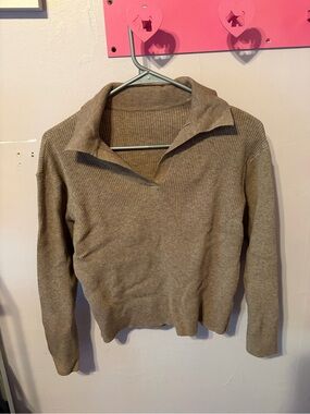 UNIQLO Ribbed Polo Knit Longsleeve